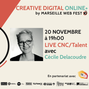 Regarder la vidéo LIVE CNC/TALENT avec Cécile DELACOUDRE