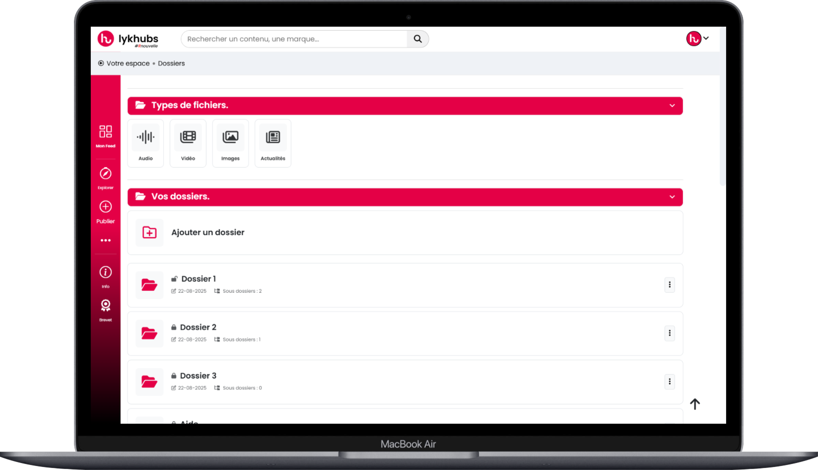 Votre bibliothèque Lykhubs sur ordinateur