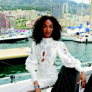 Jourdan Dunn celebrates 50 Years of the Monaco Watch at the Formula 1 Grand Prix De Monaco