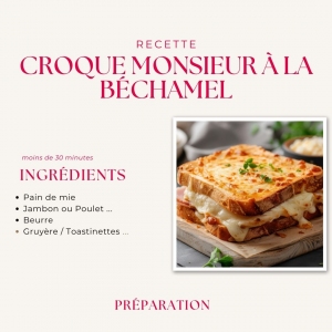 Recette de croque monsieur !