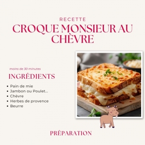 Recette de croque monsieur !