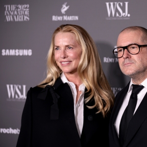 Laurene Powell Jobs and Jony Ive