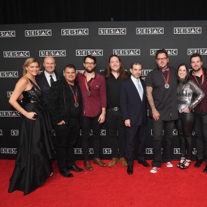 Onstage during the 2018 SESAC Nashville Music Awards